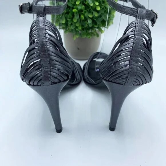 CCO FINAL Ralph Lauren strappy pewter pumps - Picture 2 of 5